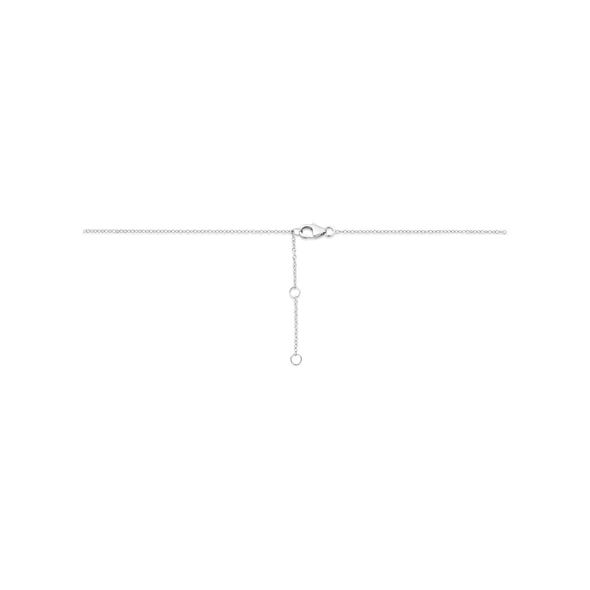 Collar infantil de plata con corazones – collar rodiado