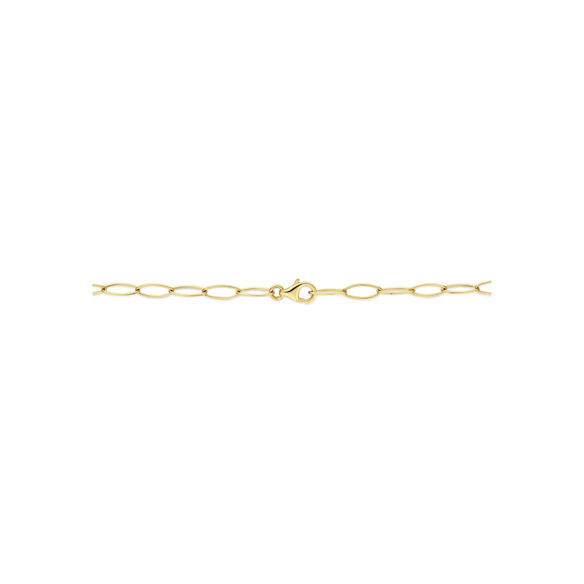 Collar de eslabones en oro amarillo 14k ancla