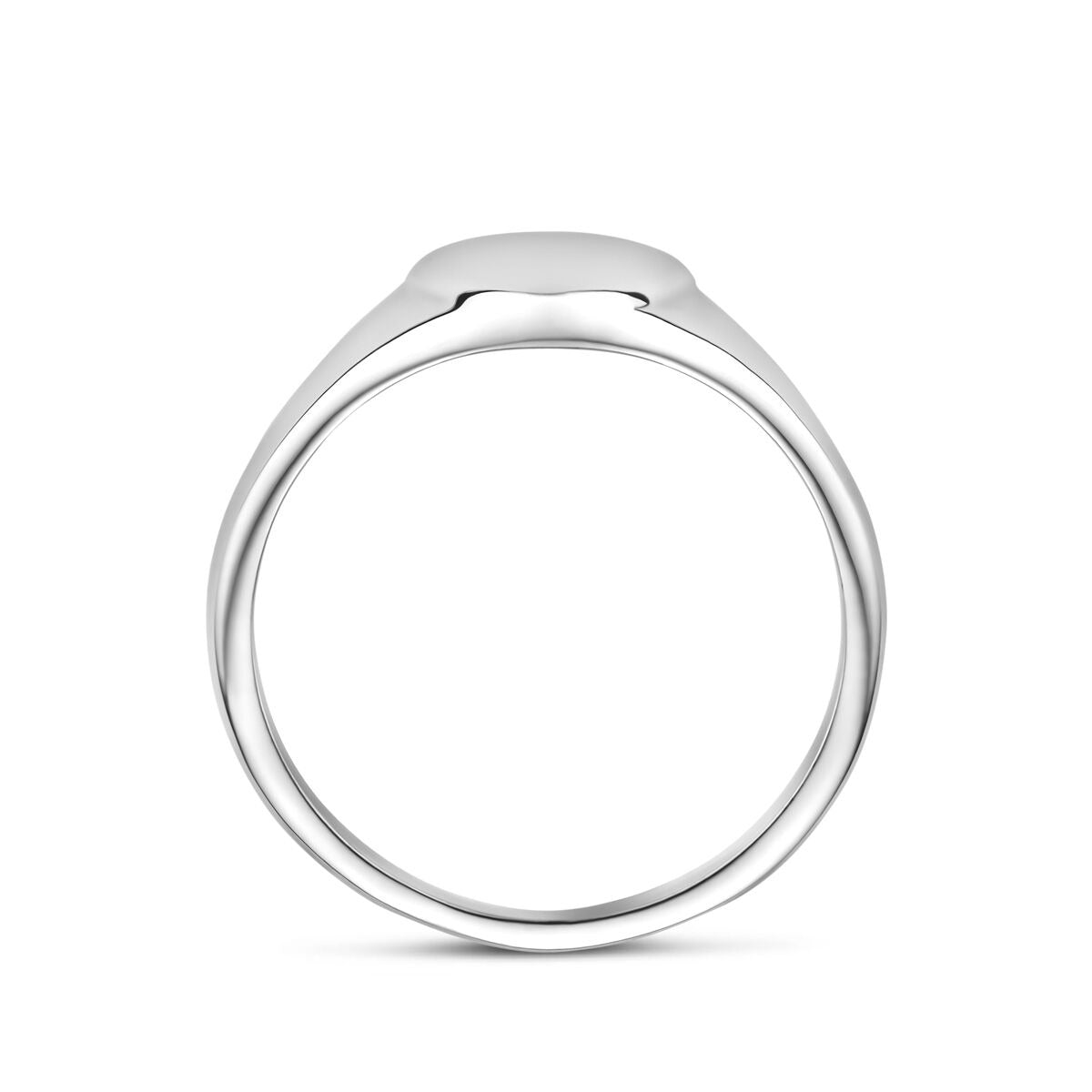 anillo de plata rodiado