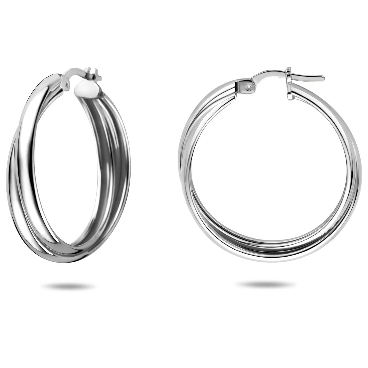 Aros de plata 925 rodiados