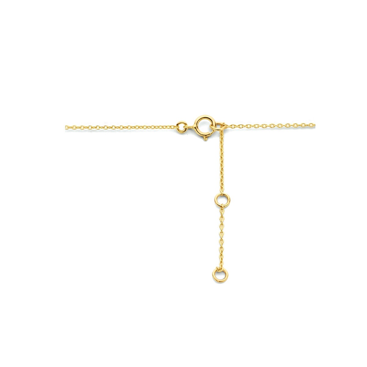 Collar de oro amarillo de 9k con colgante de infinito