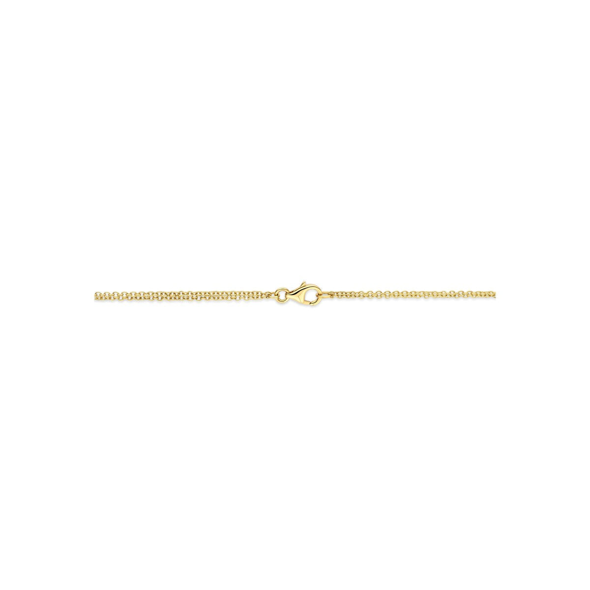 Collar de eslabones en oro amarillo ancla 14k