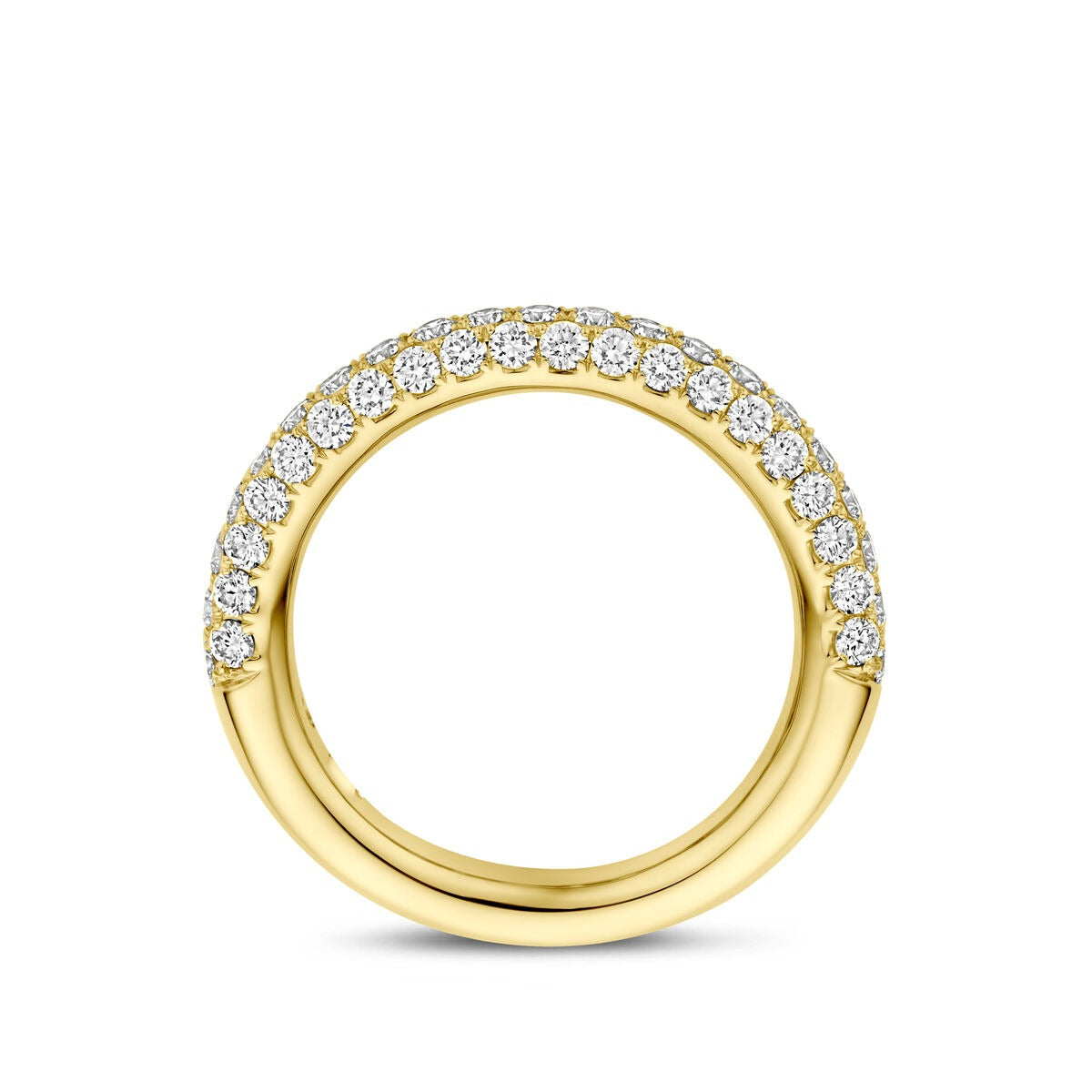 anillo de oro amarillo de 14k con diamante 1.24ct