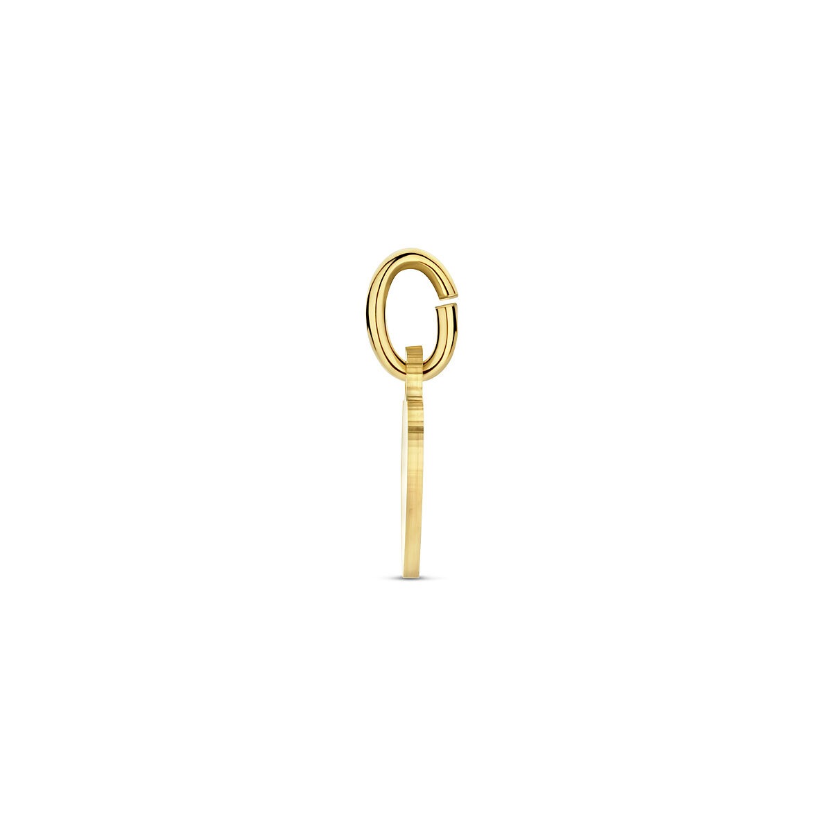 Collar de oro amarillo de 9k con colgante de corazón