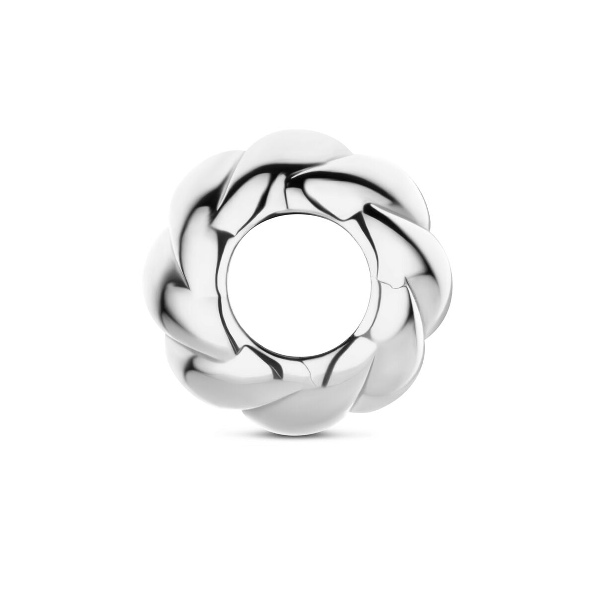 Rondel de plata rodiada 925
