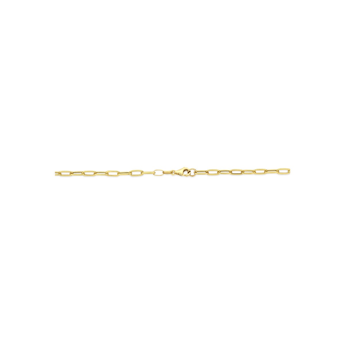 Collar de eslabones en oro amarillo ancla 14k