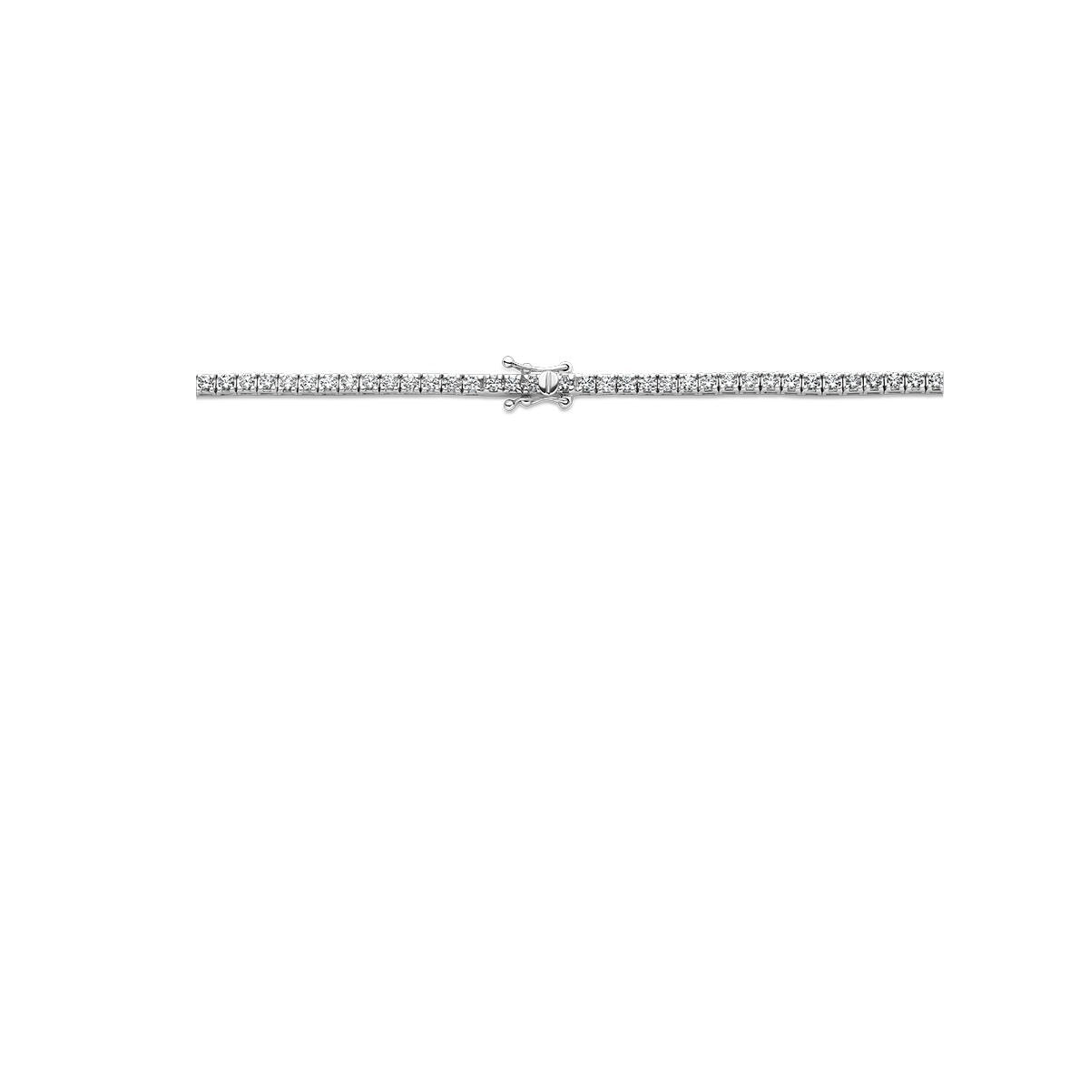collar de oro blanco 14k con diamantes cultivados en laboratorio – 5.00ct