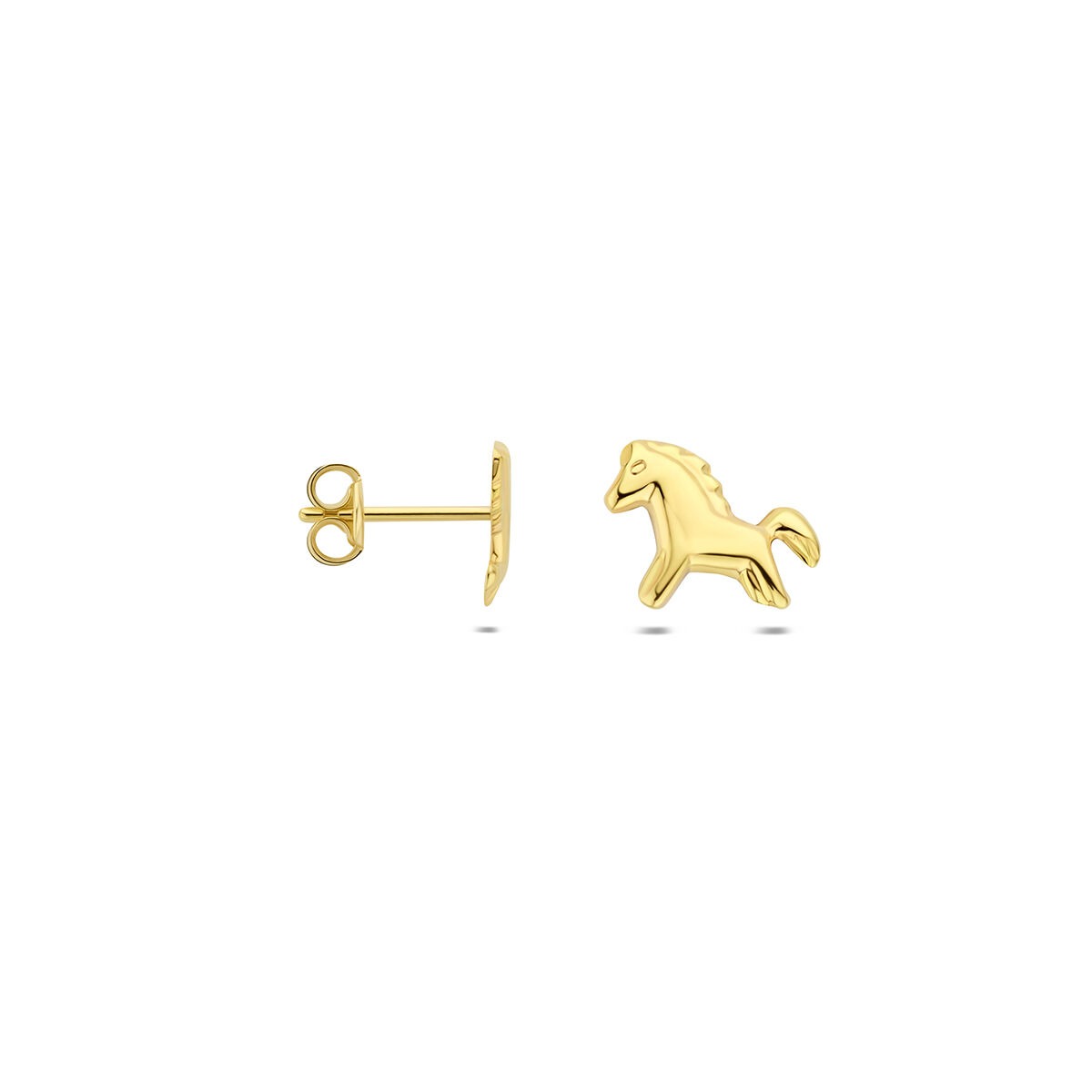9k pendientes de botón caballo