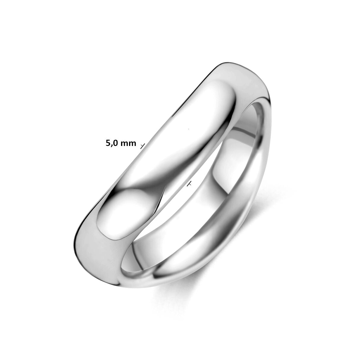 Anillo de mujer de plata - rodiado