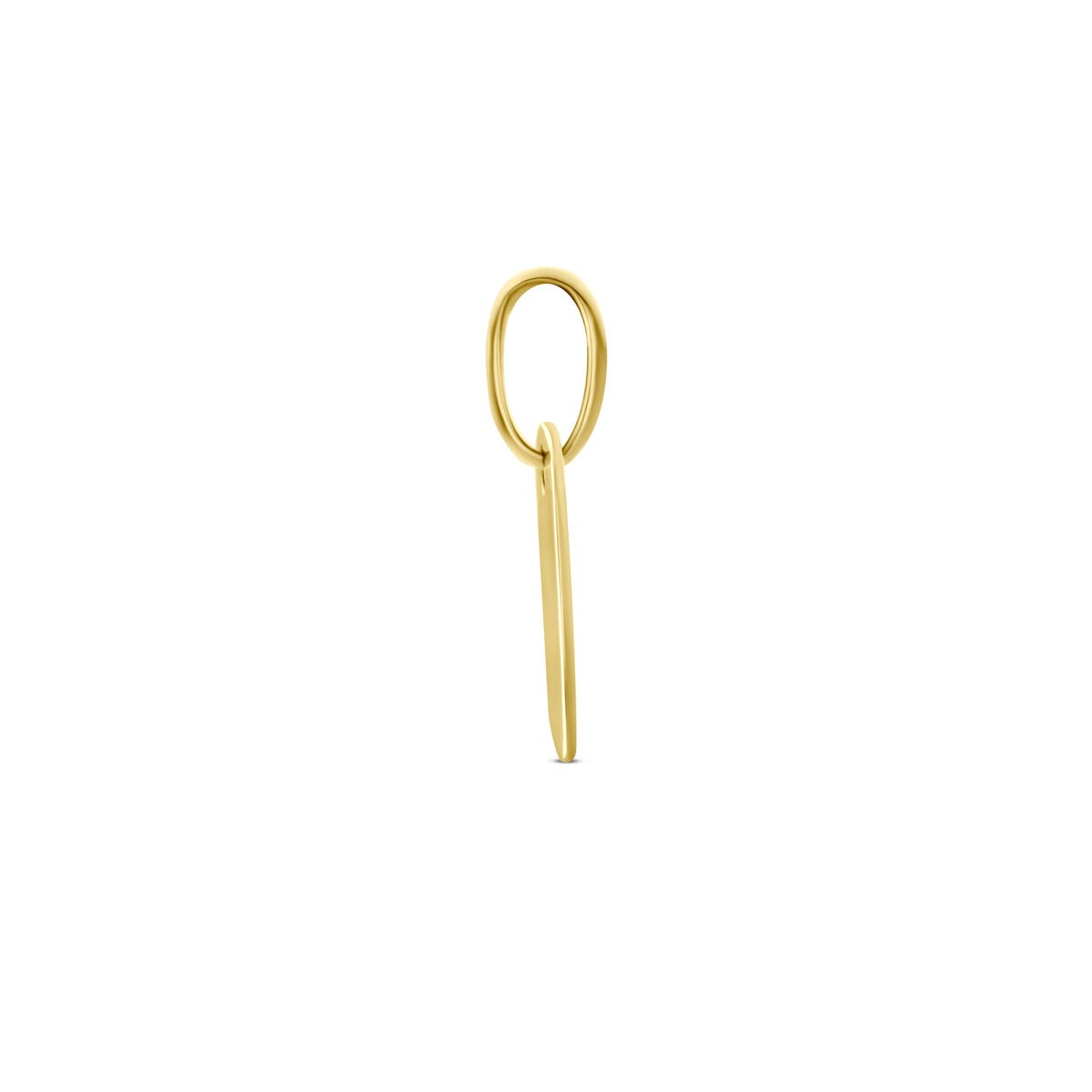 Colgante cuadrado chapado en oro amarillo