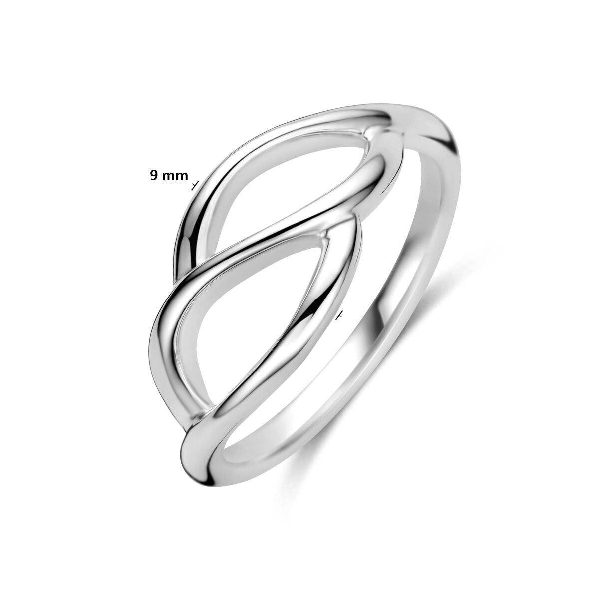 anillo de plata rodiado