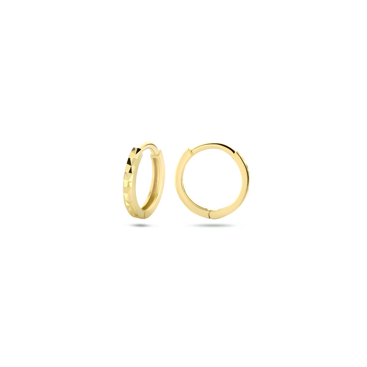 Aros de oro amarillo de 9k 10.3 mm