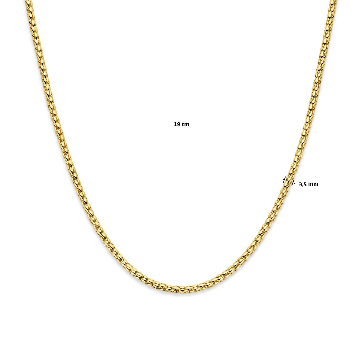 Collar de mujer en oro – collar de eslabones de 14k