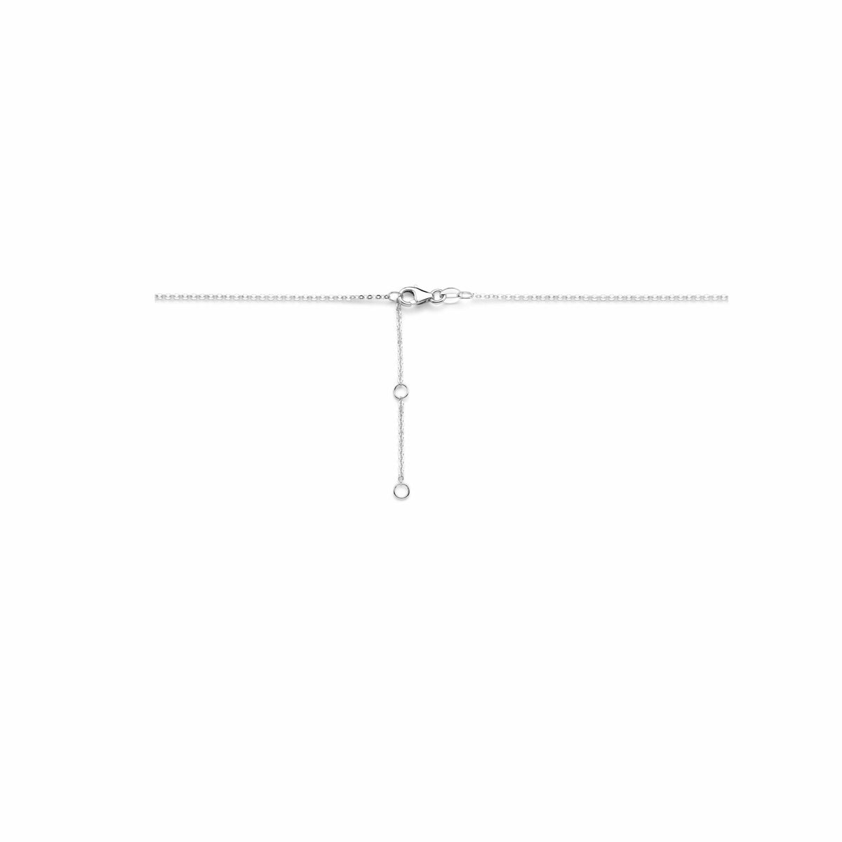 Collar de oro blanco con diamante