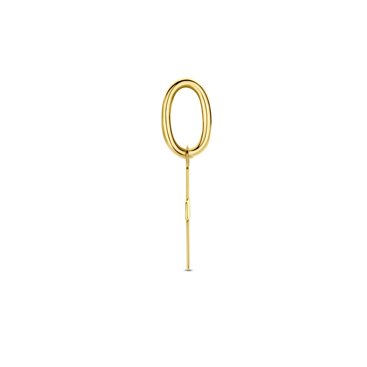 colgante de cruz de oro amarillo de 14k