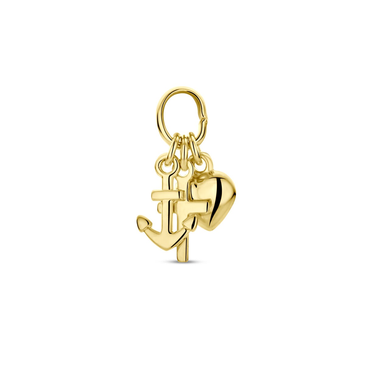 Colgante de fe, esperanza y amor – 9k oro amarillo
