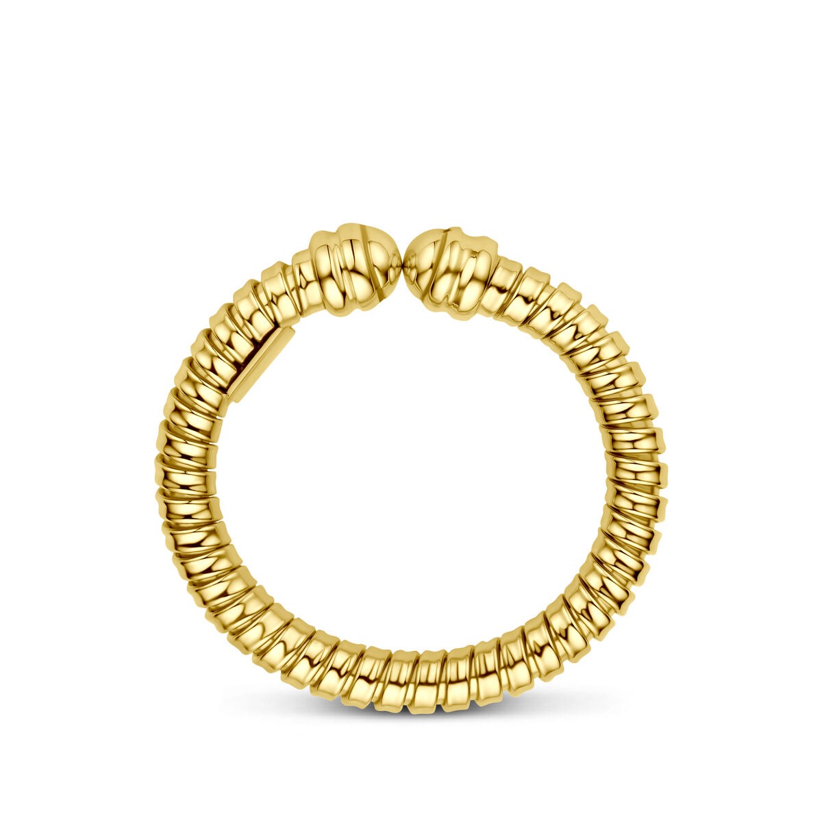 Anillo de oro amarillo de 3 mm de mujer