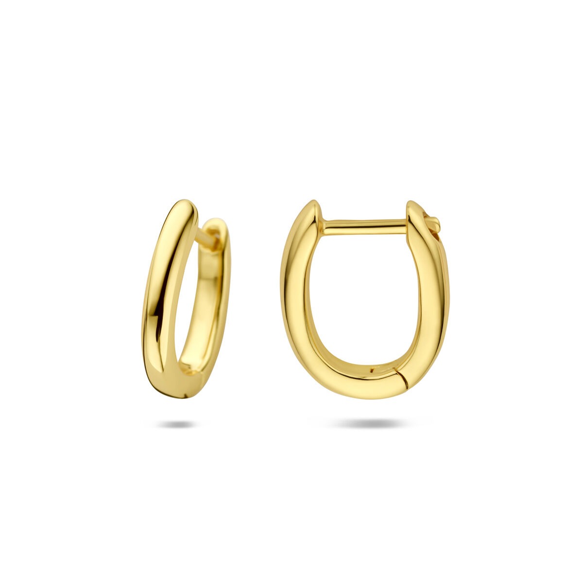 Aros chapados en oro de plata – clase atemporal en formato compacto