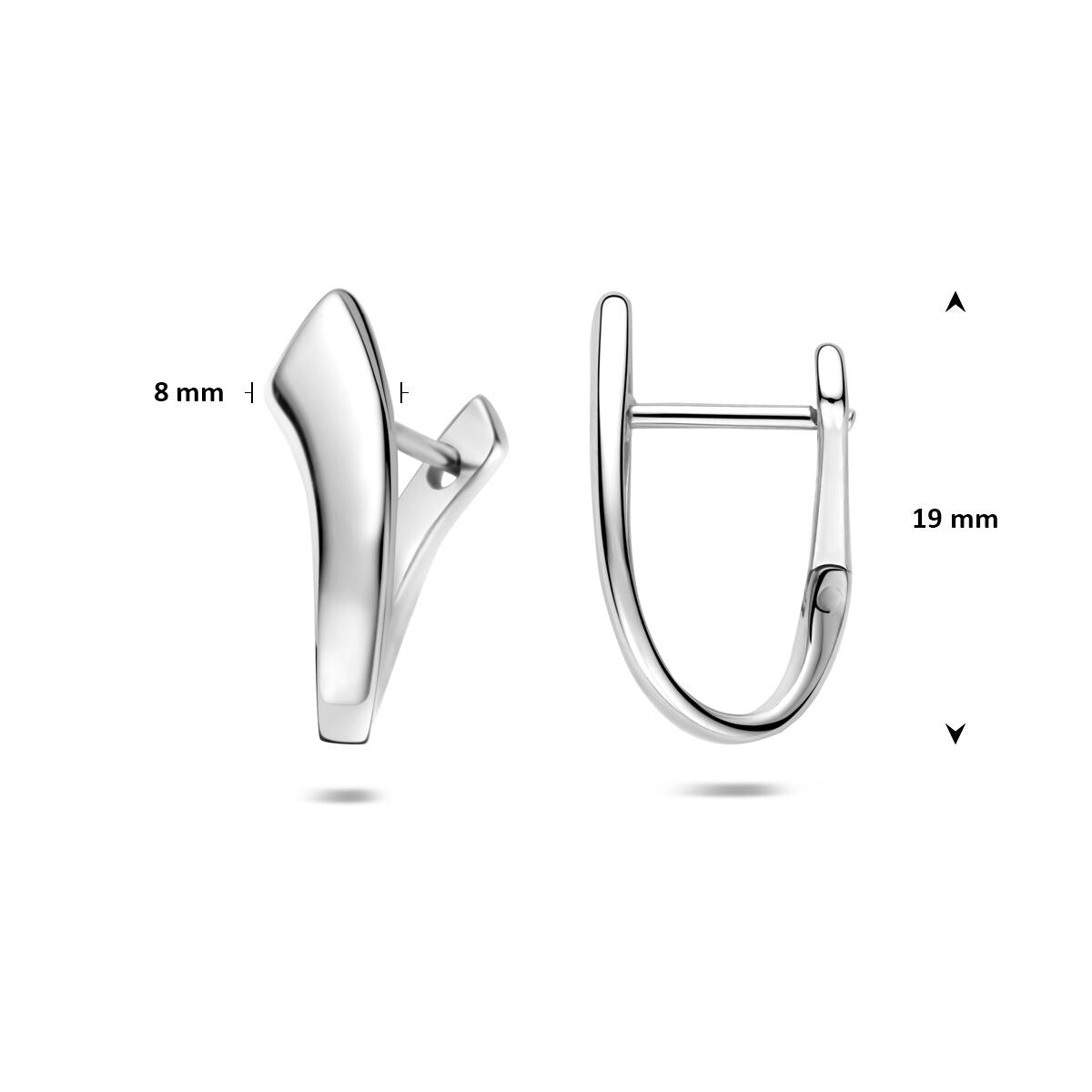 aros 19 mm plata rodiado
