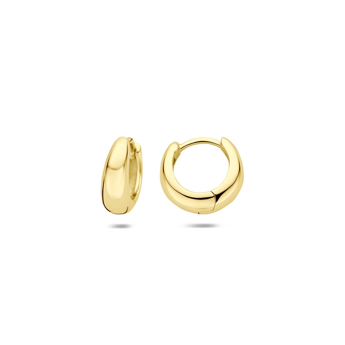 Aros chapados en oro de plata 925