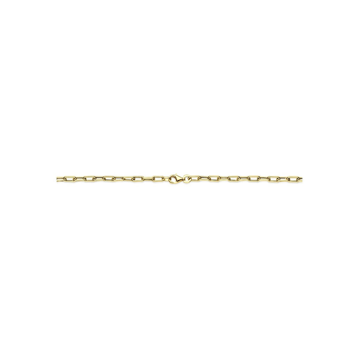 collar de ancla de oro de 14k
