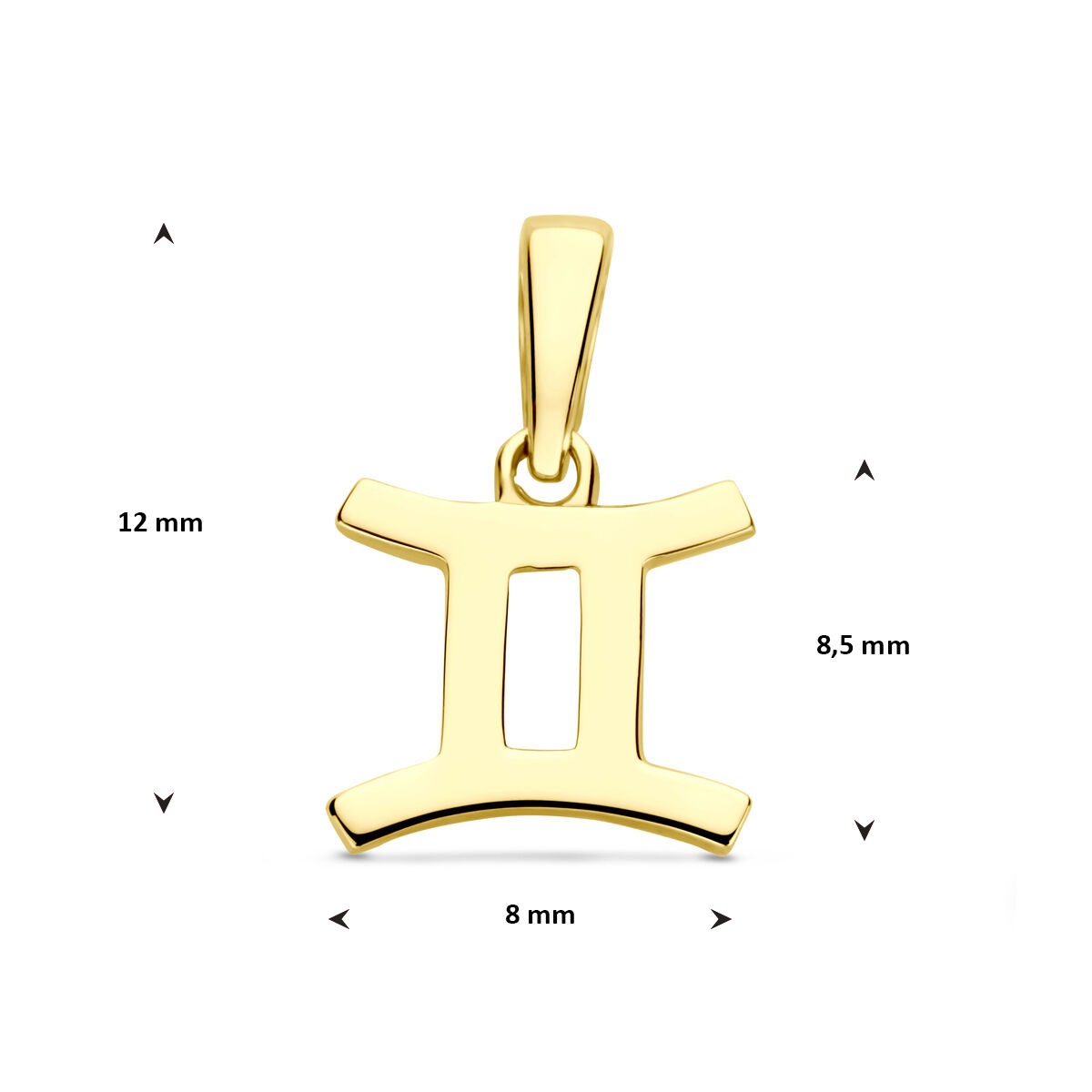 colgante de oro amarillo signo zodiacal