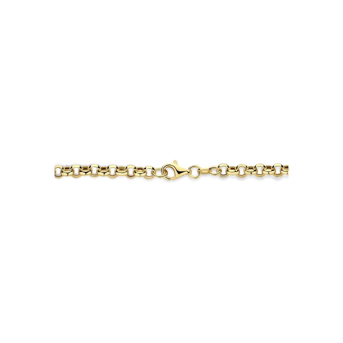 Collar chapado en oro de plata 925 con conector 46 cm