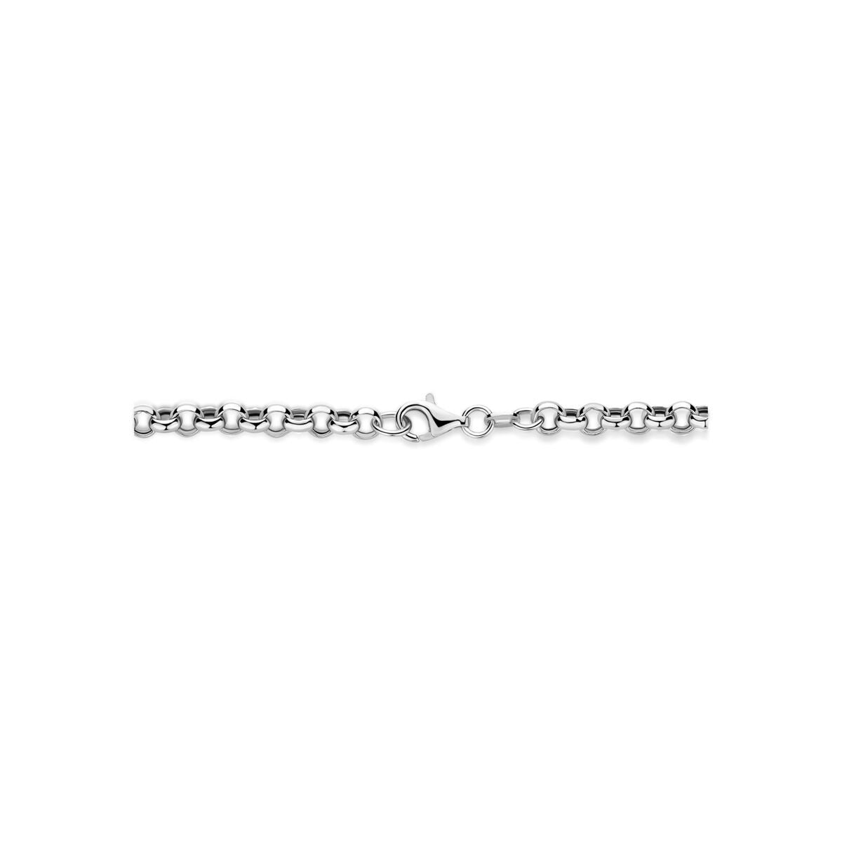 Collar Y de plata 925 rodiado con conector 46 cm