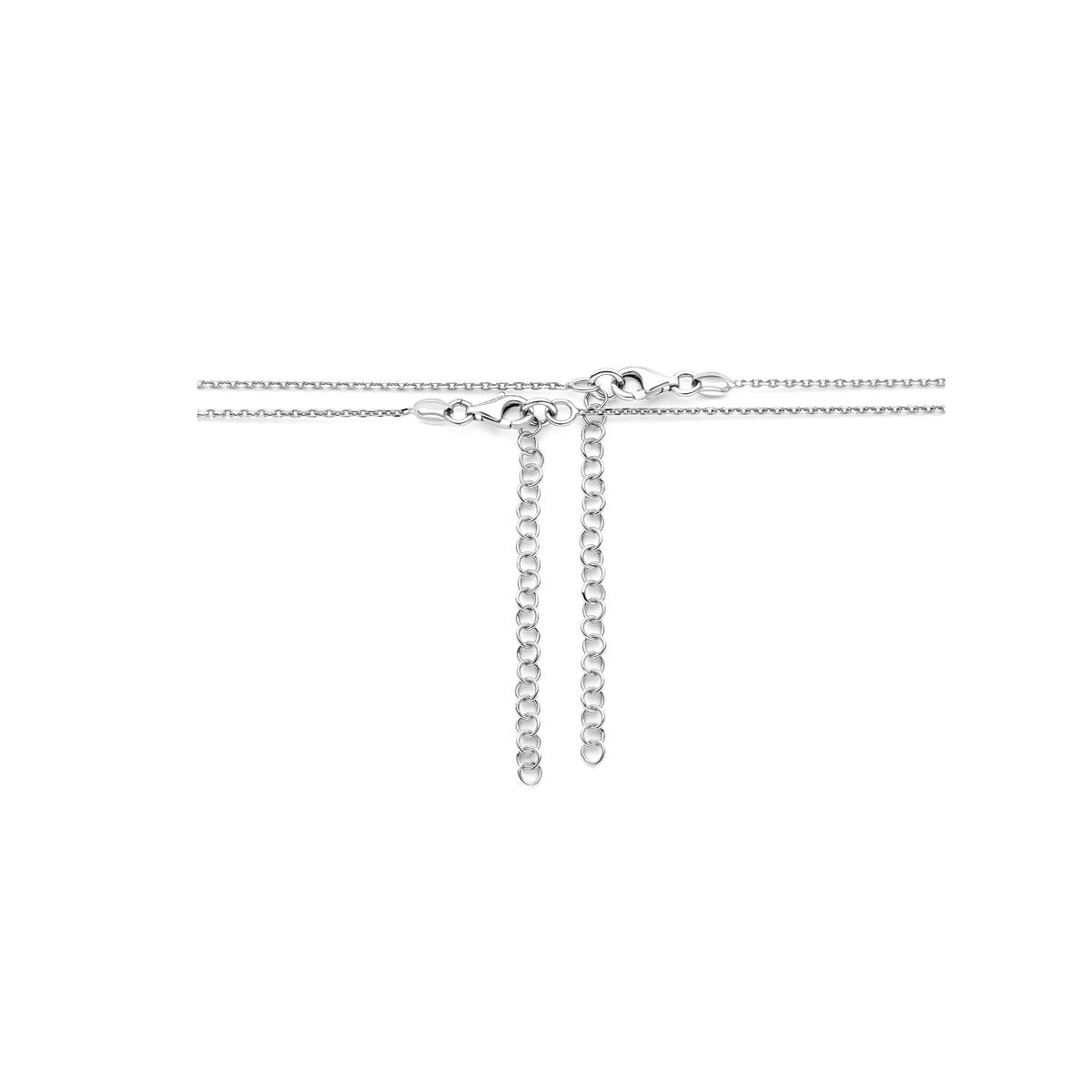 Collar de amistad de plata con corazones – plata 925 rodiada