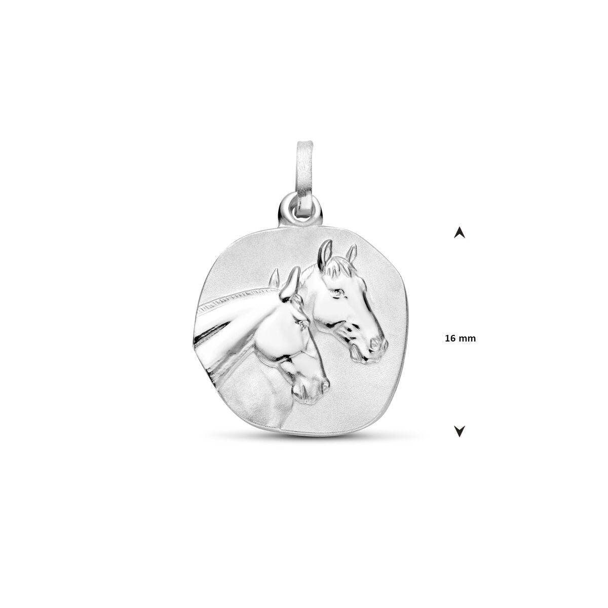 Colgante de plata con acabado pulido/mate – plata 925 rodiada