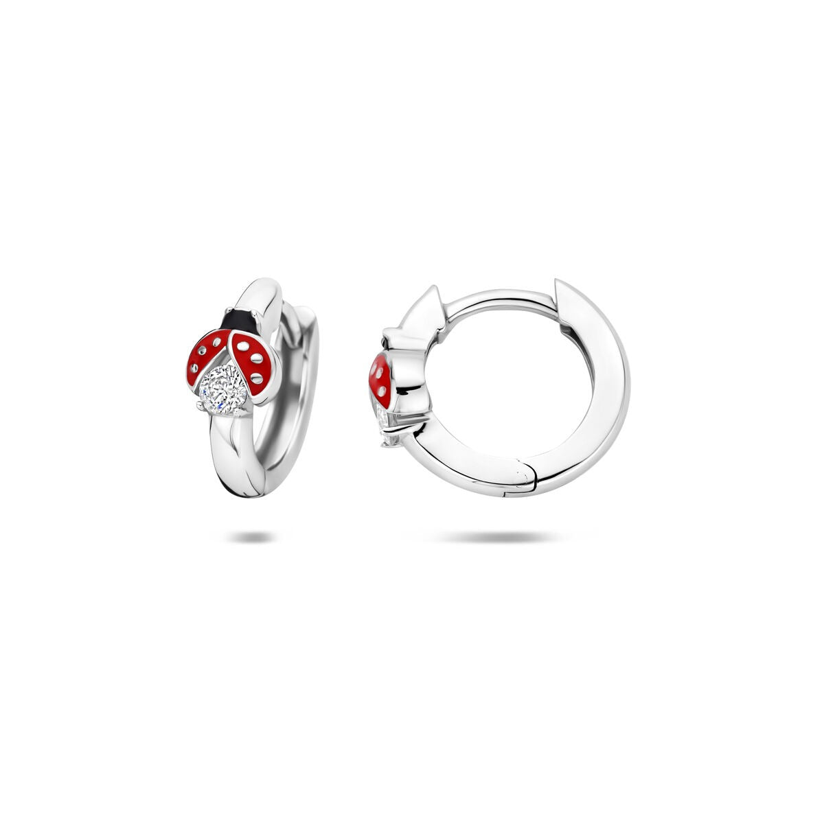 aros mariquita 11,5 mm plata rodiado