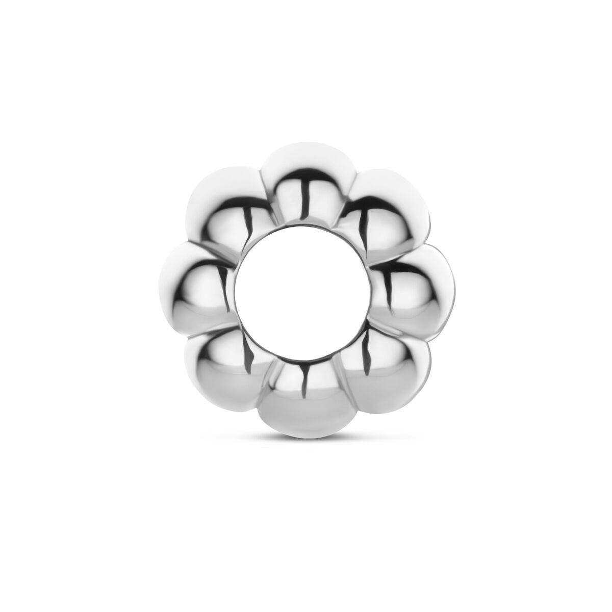 Rondel de plata rodiada 925