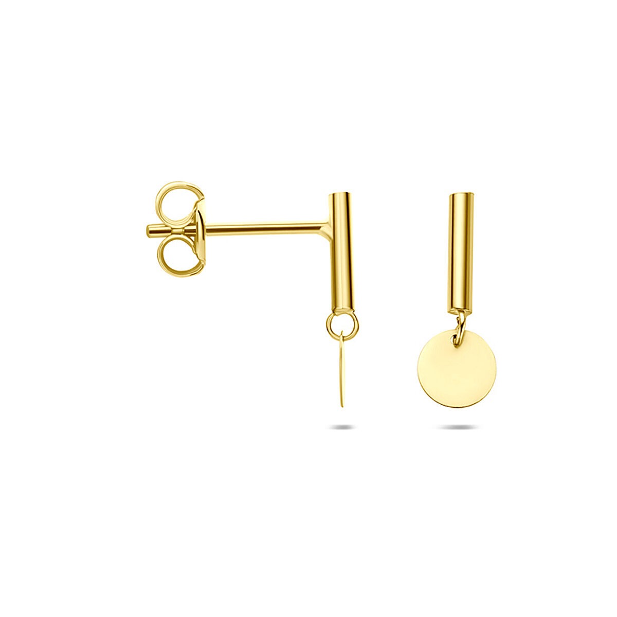 Pendientes de mujer de oro amarillo de 14k
