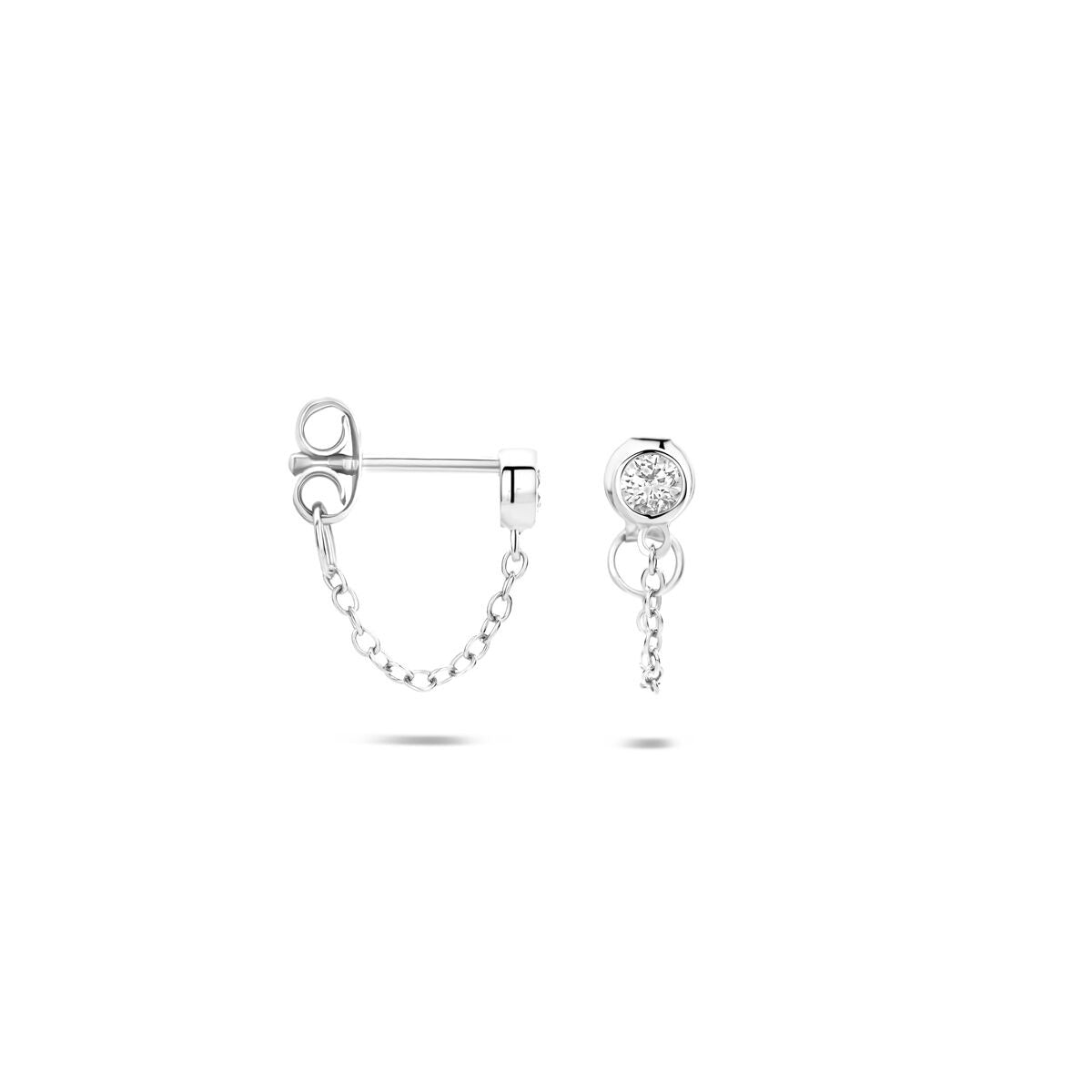 Pendientes de plata con circonitas – plata 925 rodiada