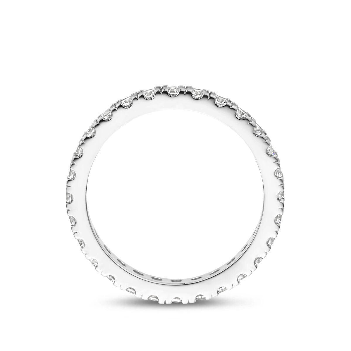 Anillo de plata 925 rodiado con circonitas 2.2 mm