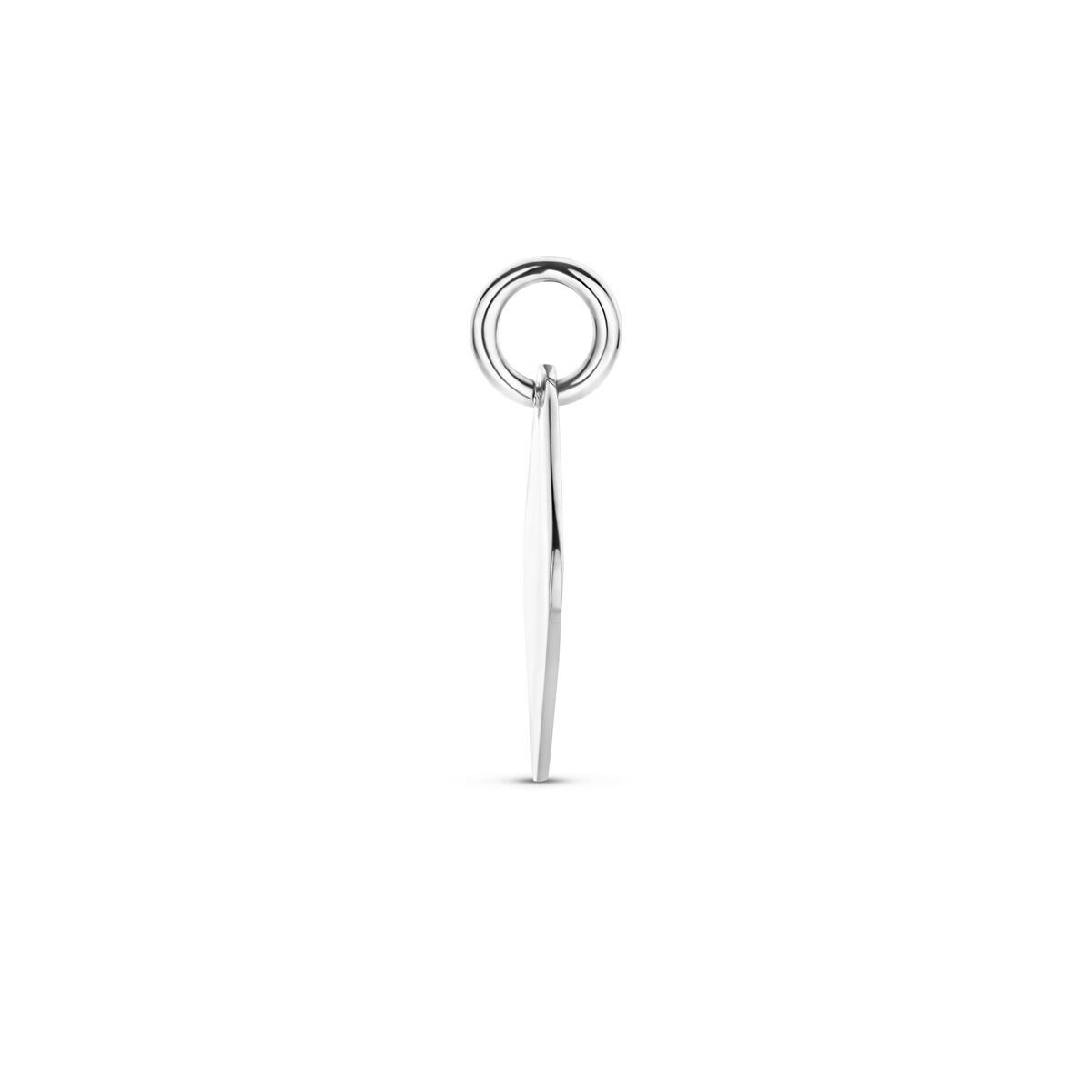 Colgante cuadrado de plata rodiada 925