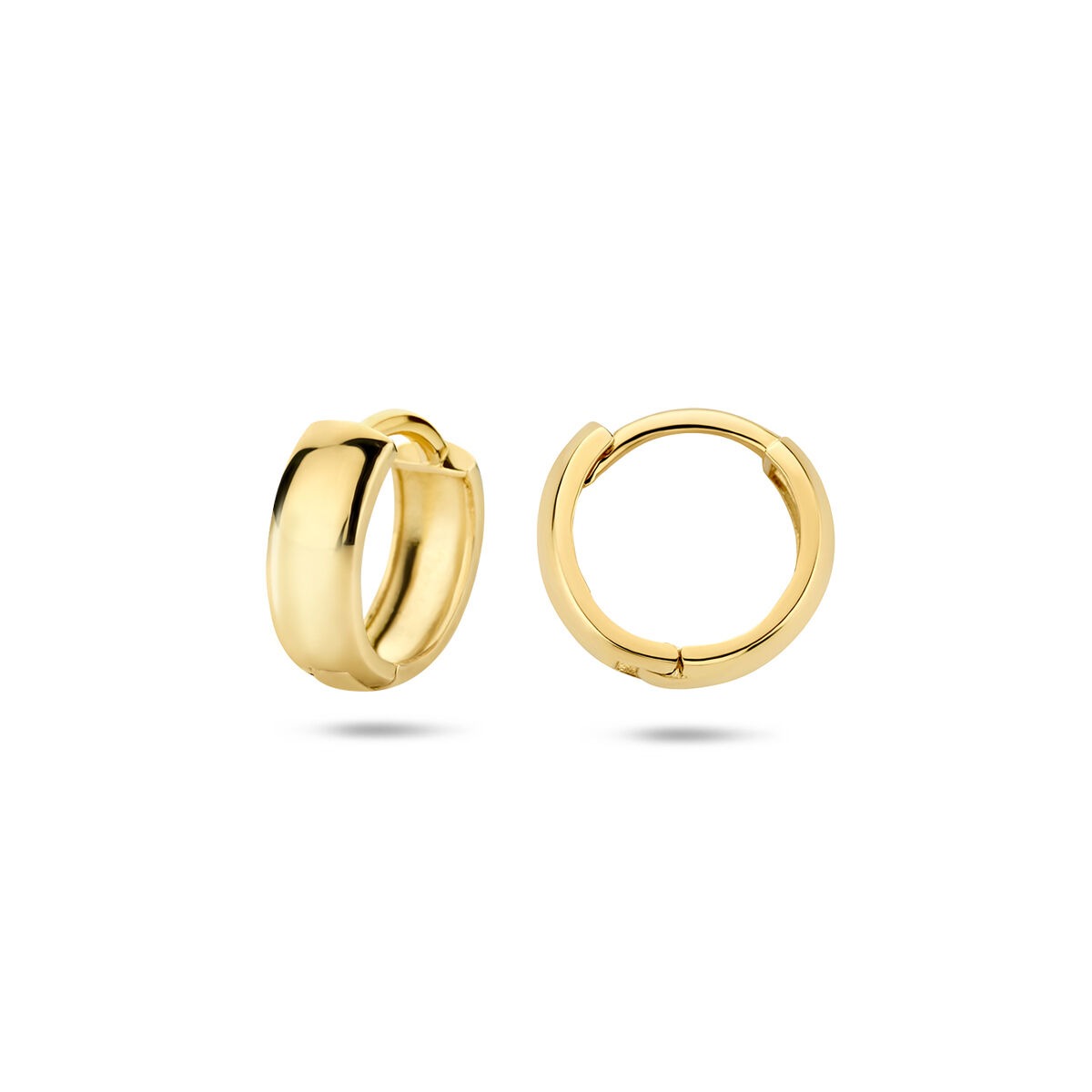 Aros de oro amarillo de 9k 12 x 3.2 mm