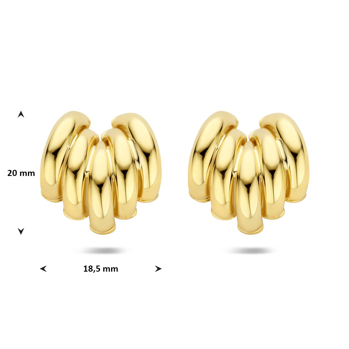 Aros de oro amarillo de mujer