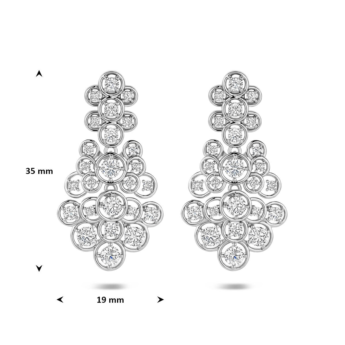 Pendientes de plata 925 con circonitas