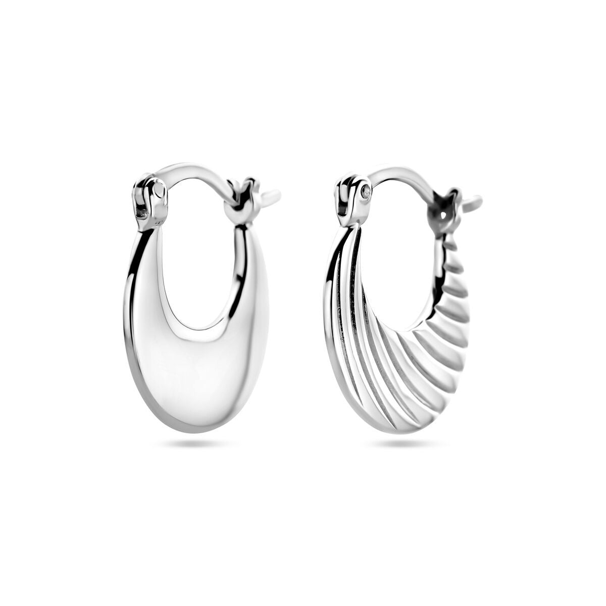 Aros de plata rodiada 16.5 mm