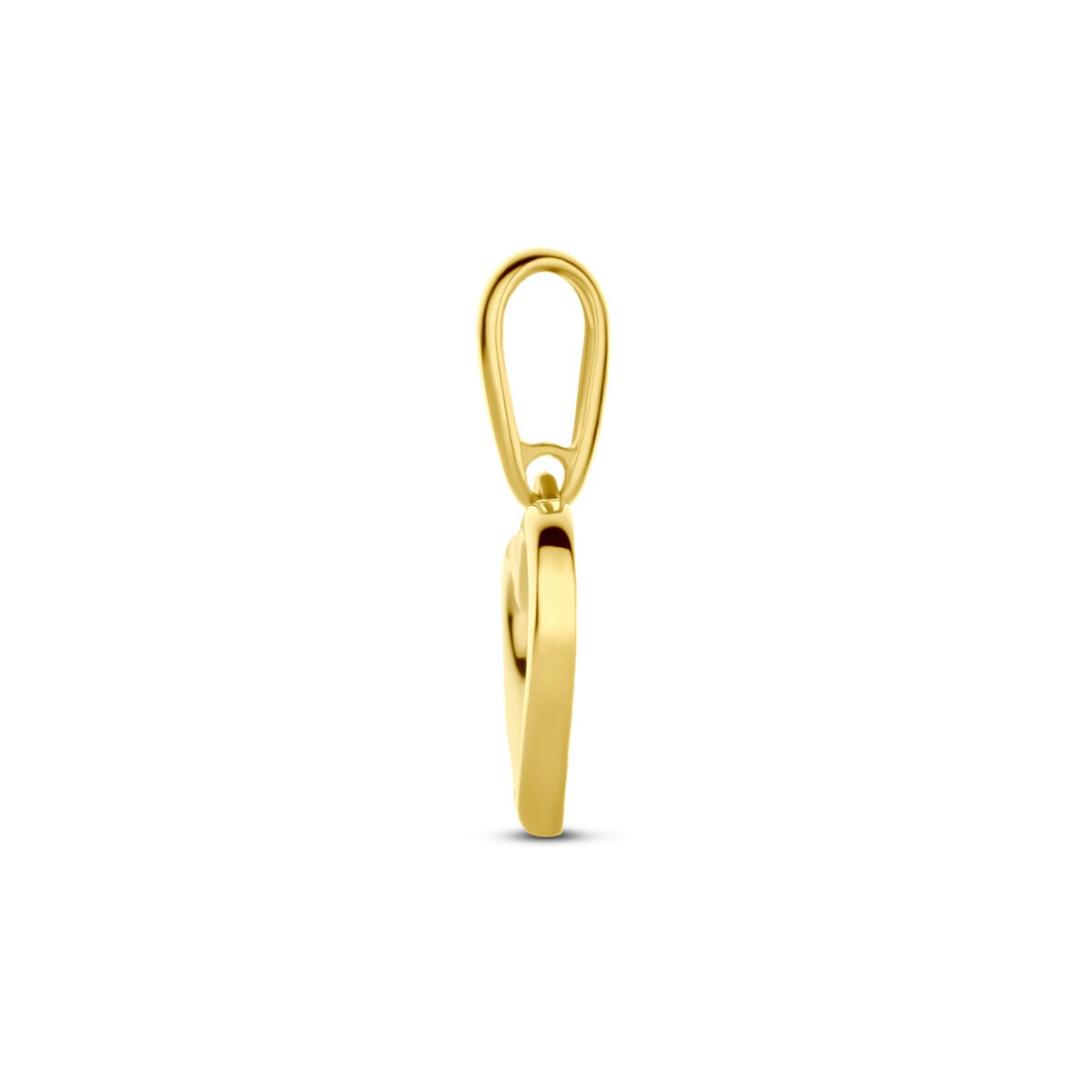 Colgante de oro amarillo con corazón - Símbolo de amor