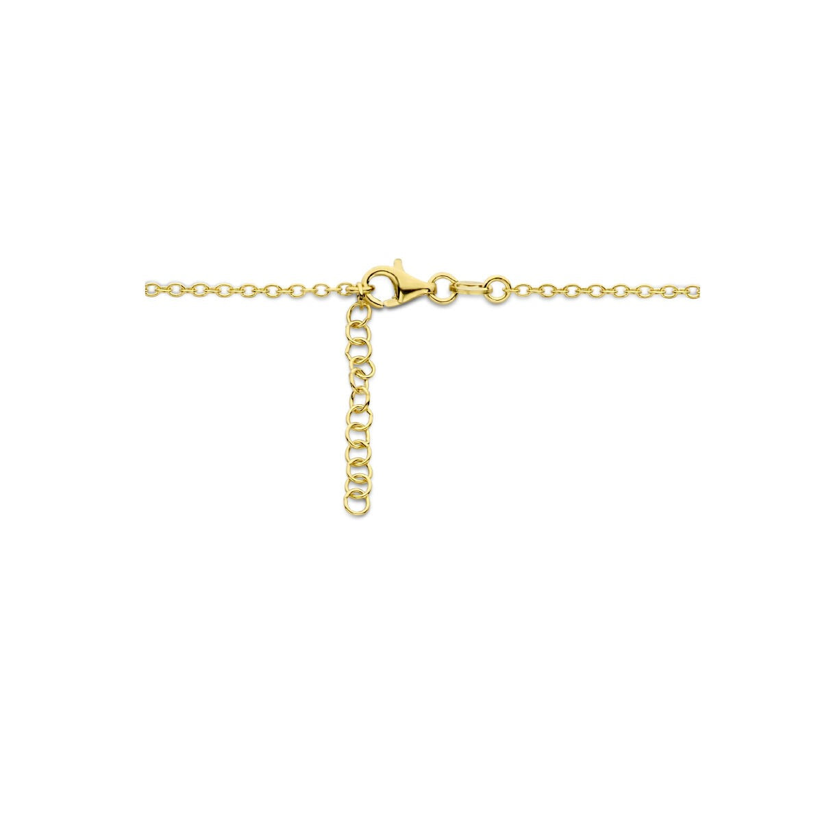 Collar chapado en oro de 925 plata con corazón e infinito