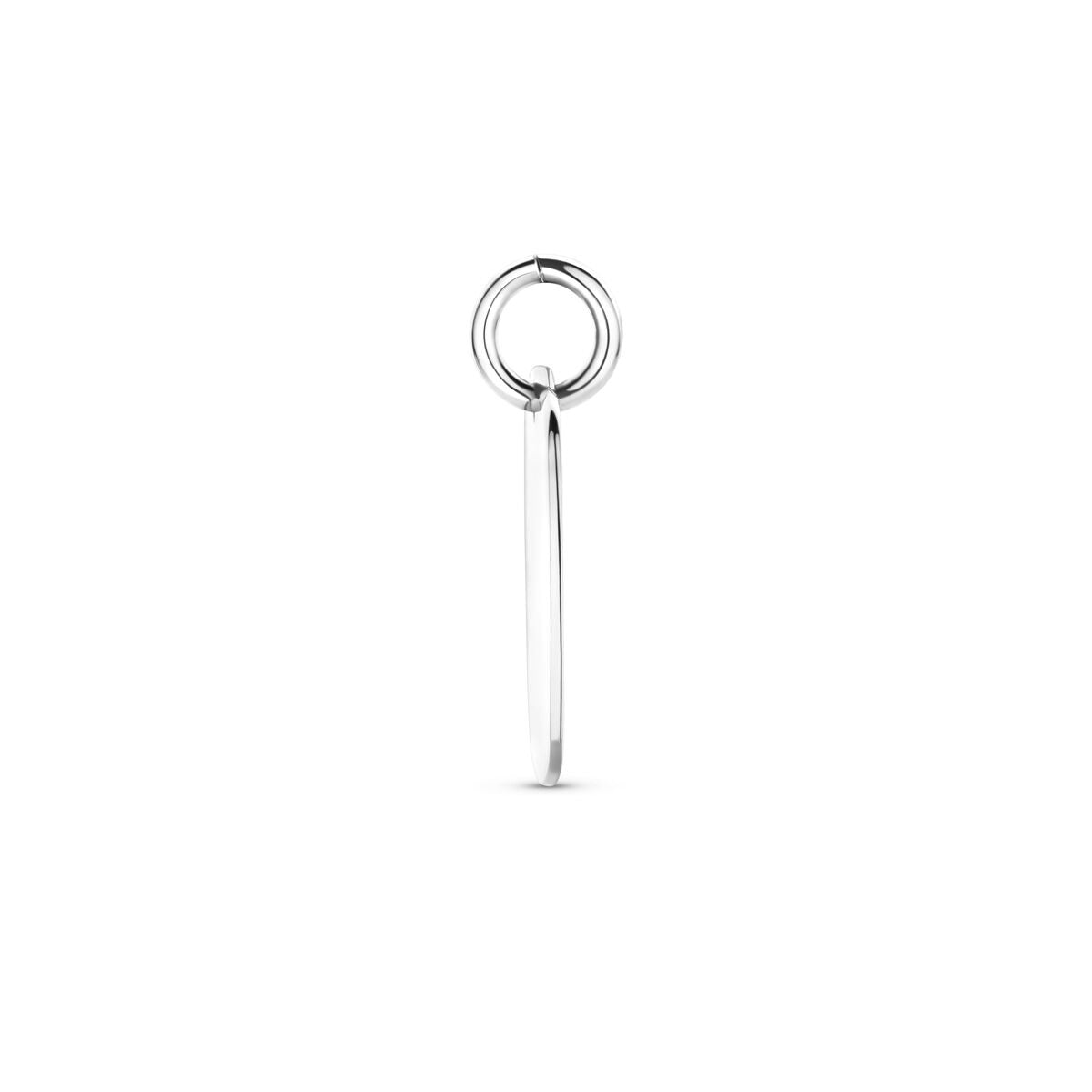 Colgante cuadrado de plata rodiada 925