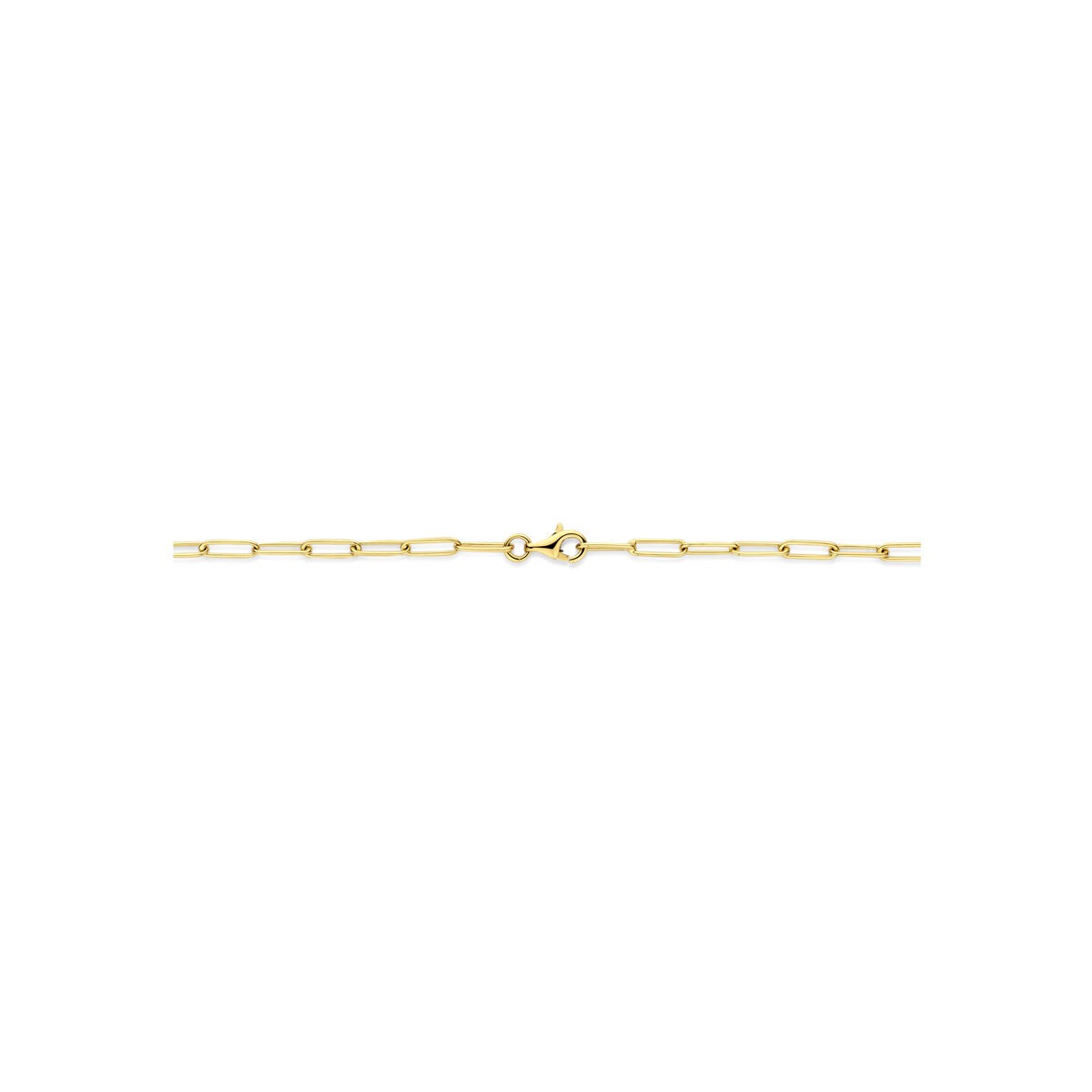 collar de oro amarillo de 14k con eslabones de ancla