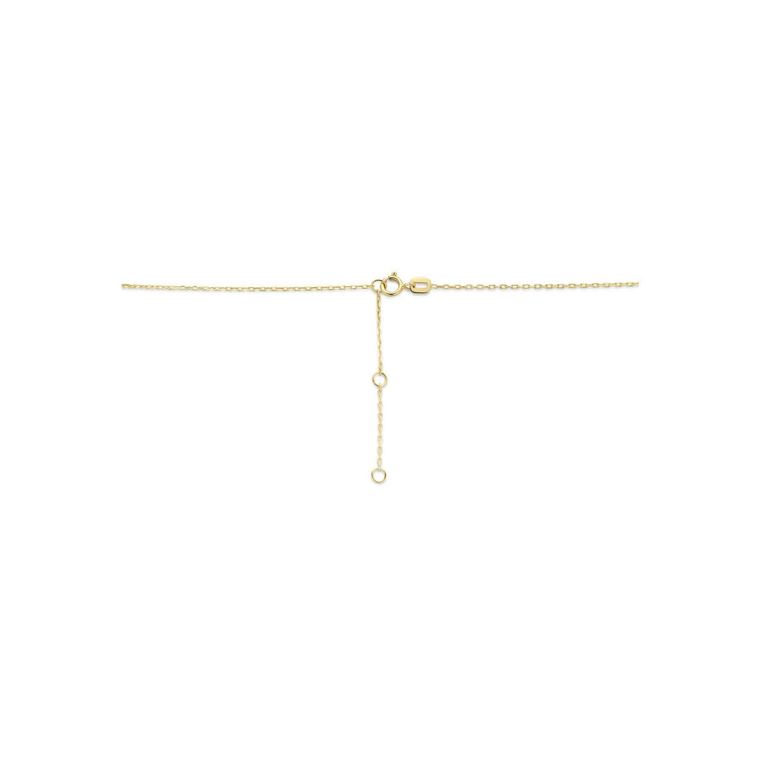 14k Geelgouden ketting met hartje – Fijn anker collier als symbool van liefde