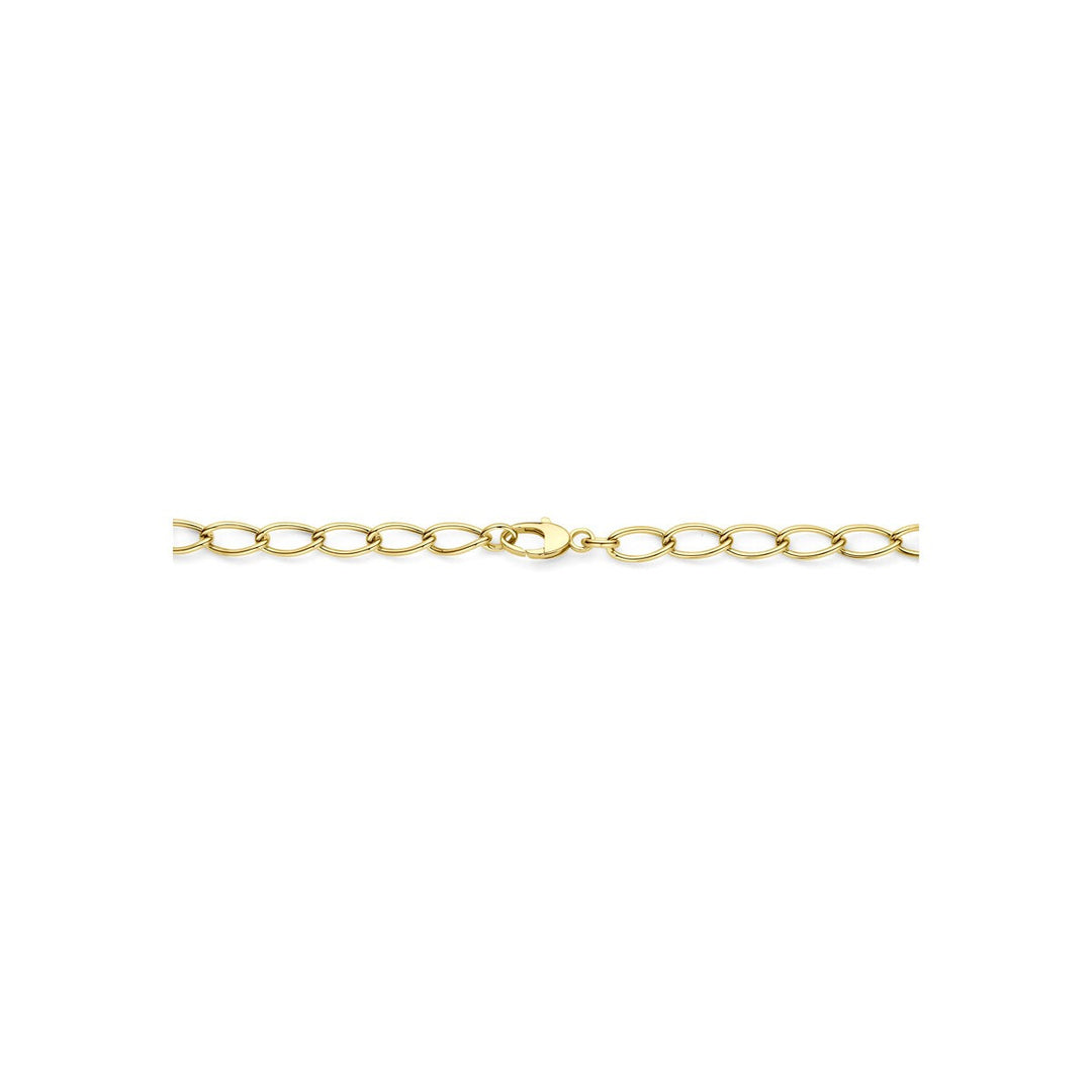 14k geelgouden anker collier dames