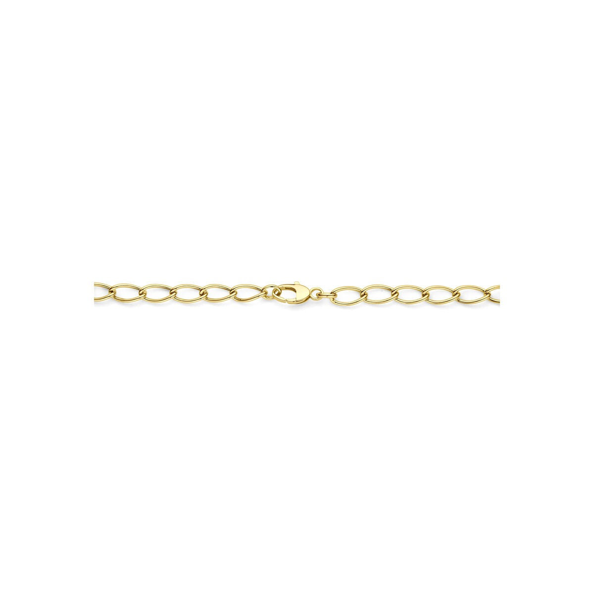 collar de ancla de oro amarillo de mujer