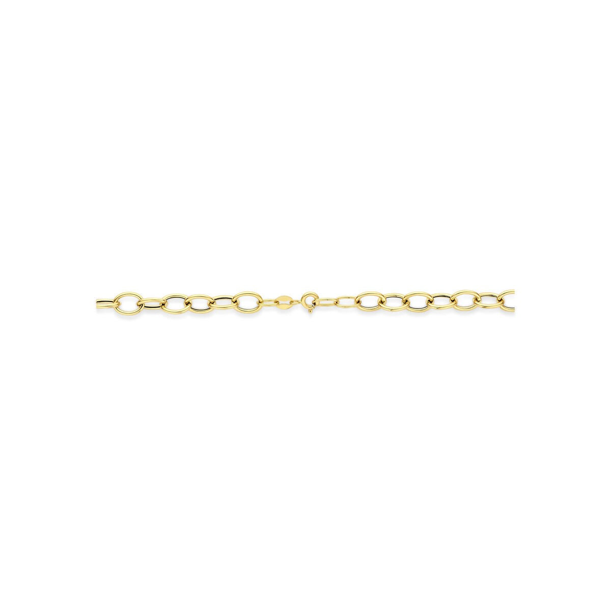 Collar de eslabones en oro amarillo ancla