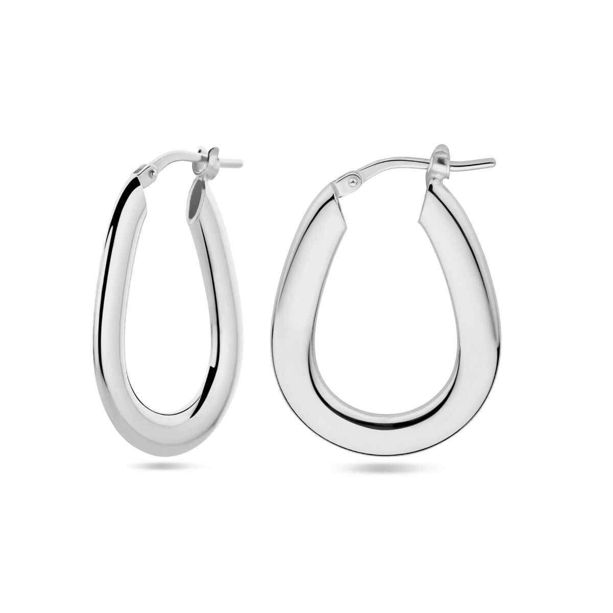 Aros de plata rodiada 26.5 mm