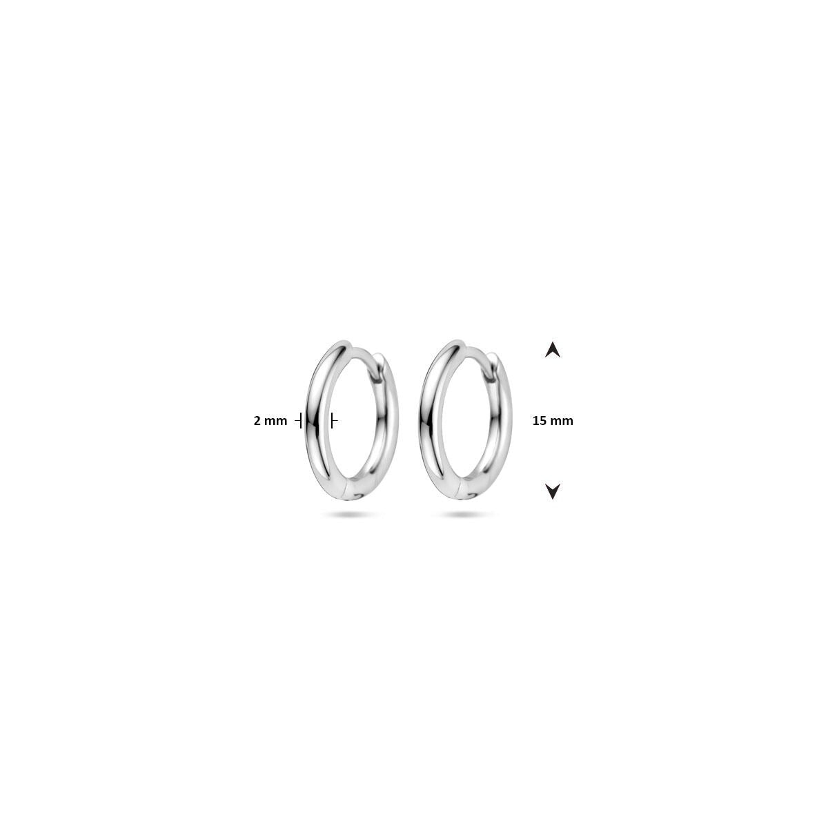aros redondos 2,0 mm plata rodiado
